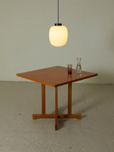 Square Oak Dining Table