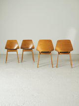 Set of Four Tonneau Chairs