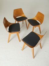 Set of Four Tonneau Chairs