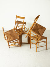 Sillas de roble y enea mod. 186