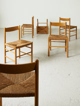 Sillas de roble y enea mod. 186