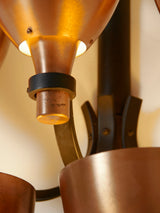 Iron and Copper Chandelier