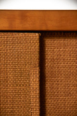 Beech and Seagrass Wall Sideboard