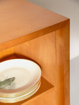 Beech and Seagrass Wall Sideboard