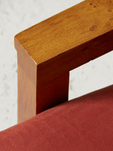 Parella de butaques de roure entapissats