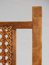 Parella de butaques de noguera i reixeta