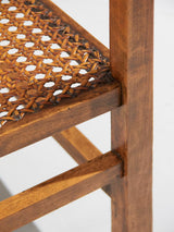 Parella de butaques de noguera i reixeta