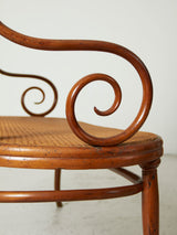 Thonet Wooden and Cane Bench