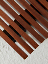 Banqueta de madera y hierro