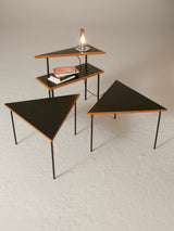 Iron and Wood Side Table