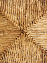 Juego de ocho sillas de haya y enea