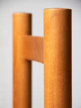 Juego de ocho sillas de haya y enea