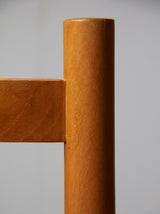 Juego de ocho sillas de haya y enea