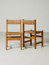 Joc de sis cadires de pi i boga