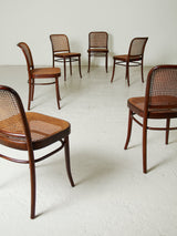 Juego de seis sillas estilo Thonet mod. 811