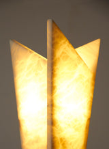 Llum de sobretaula d'alabastre