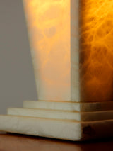 Llum de sobretaula d'alabastre