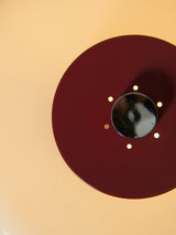 Làmpara de sobretaula vermella d'opalina