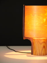 Làmpada de sobretaula de fusta