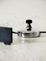 Aluminum and Fabric Floor Lamp