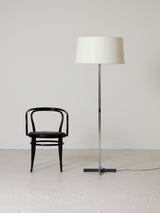 Aluminum and Fabric Floor Lamp