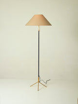 Làmpada de peu de llautó i ferro lacat en negre