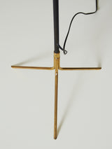 Làmpada de peu de llautó i ferro lacat en negre