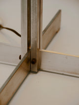 Aluminum and fabric table lamp