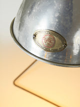 Lámpara de sobremesa de acero y madera regulable