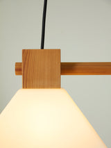 Pine and Methacrylate Pendant Lamp