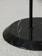 Glass, Iron and Marble Side Table