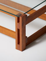 Pine and Glass Coffee Table