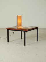 Rationalist Side Table in Iron and Wood