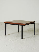 Rationalist Side Table in Iron and Wood