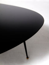 Taula de centre de ferro i vidre negre