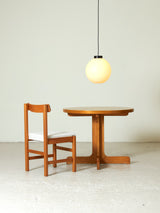 Mesa redonda de pino