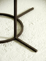 Round Marble and Iron Dining Table
