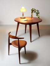 Taula de menjador extensible d'iroko