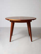 Taula de menjador extensible d'iroko