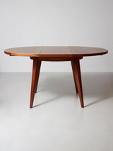 Taula de menjador extensible d'iroko