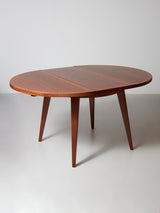 Taula de menjador extensible d'iroko