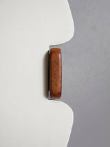 Mesa de centro redonda lacada en blanco