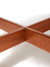 Mesa de centro redonda lacada en blanco