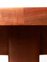 Taula de menjador extensible d'iroko