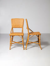 Parella de cadires de vímet