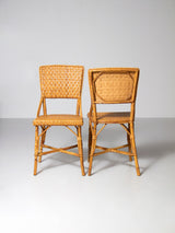 Parella de cadires de vímet