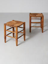 Pair of Rush Stools