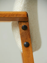 Pair of Upholstered Beech Armchairs