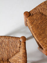Pair of Rush Stools
