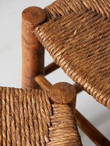 Pair of Rush Stools